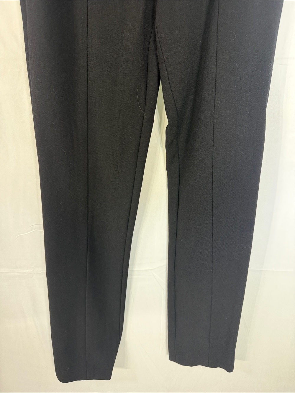 heory Black High-Rise Belted Wool Blend Trousers Size 6 - Picture 5 of 8